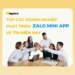 TOP CÁC DOANH NGHIỆP PHÁT TRIỂN ZALO MINI APP UY TÍN HIỆN NAY
