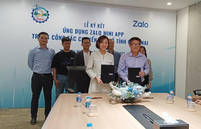 Lễ ký kết ứng dụng zalo mini app trong công tác chuyển đổi số tỉnh Đồng Nai