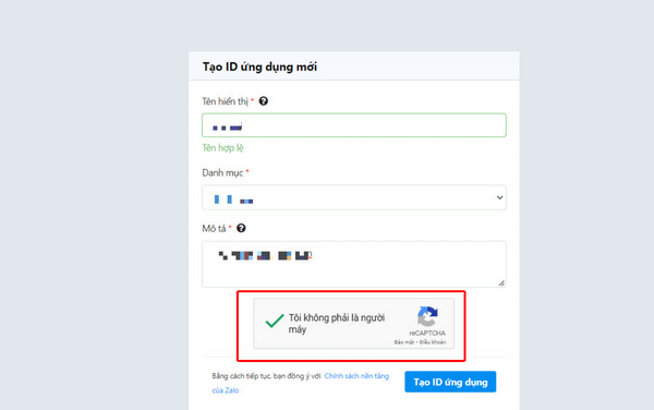 Tạo ứng dụng truy cập API