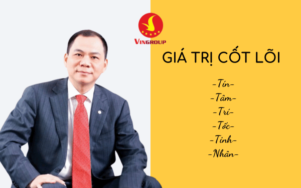 giá trị cốt lõi của tập đoàn vingroup