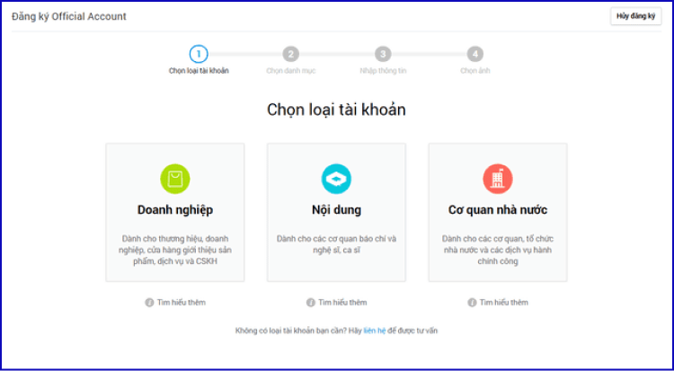 Lựa chọn tài khoản phù hợp