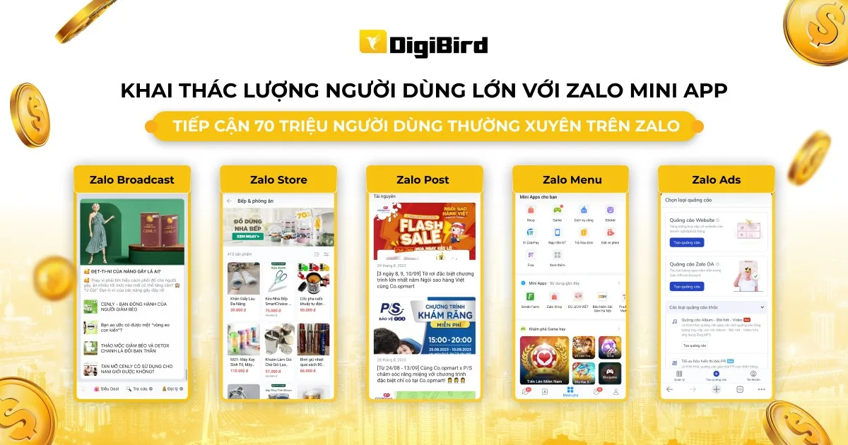 Khai thác Zalo Mini App cho doanh nghiệp